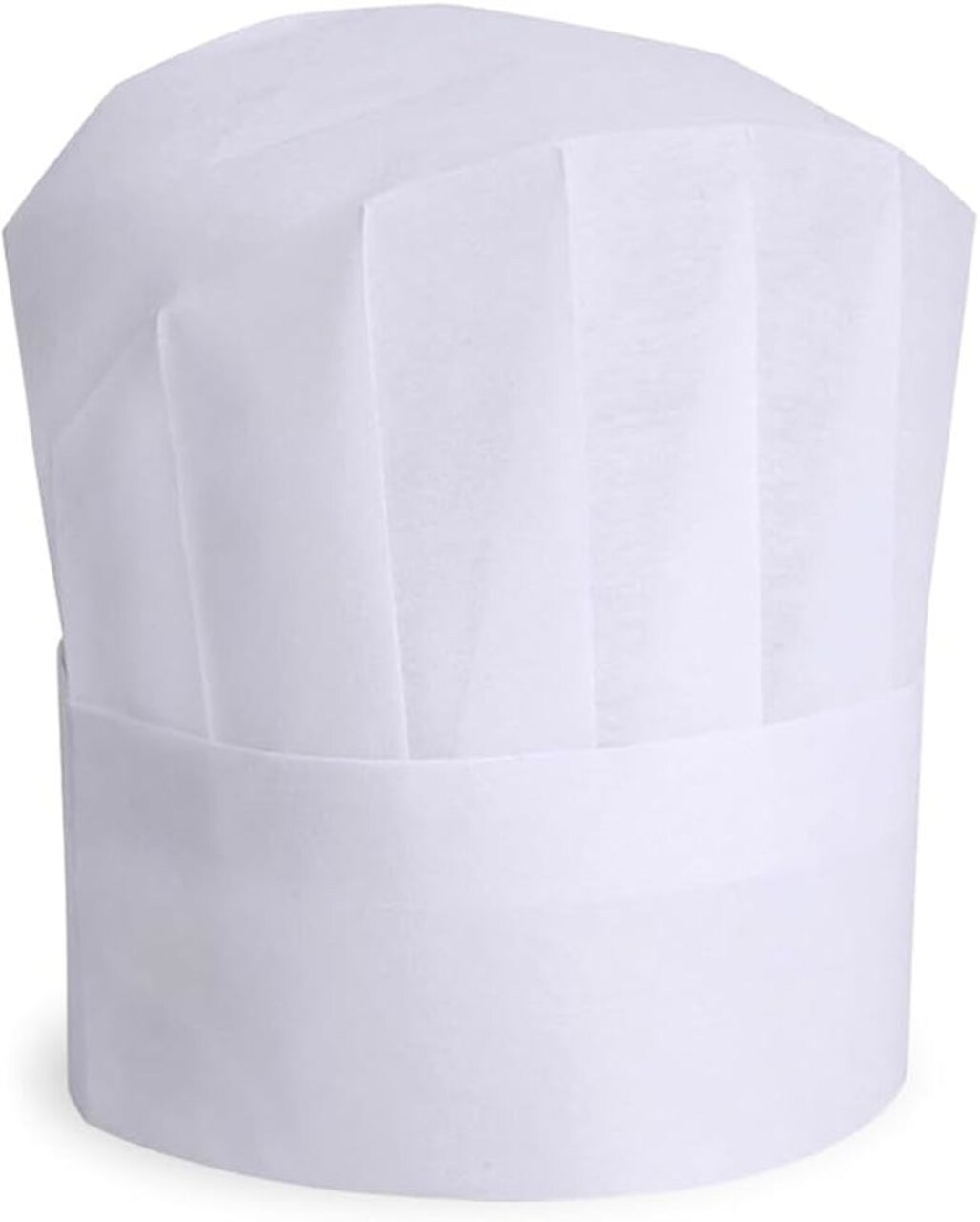 Kids Chef Hats 8" Tall – White Fabric Cooking Hats, Classroom & Camp Craft Supplies, 12 Pack